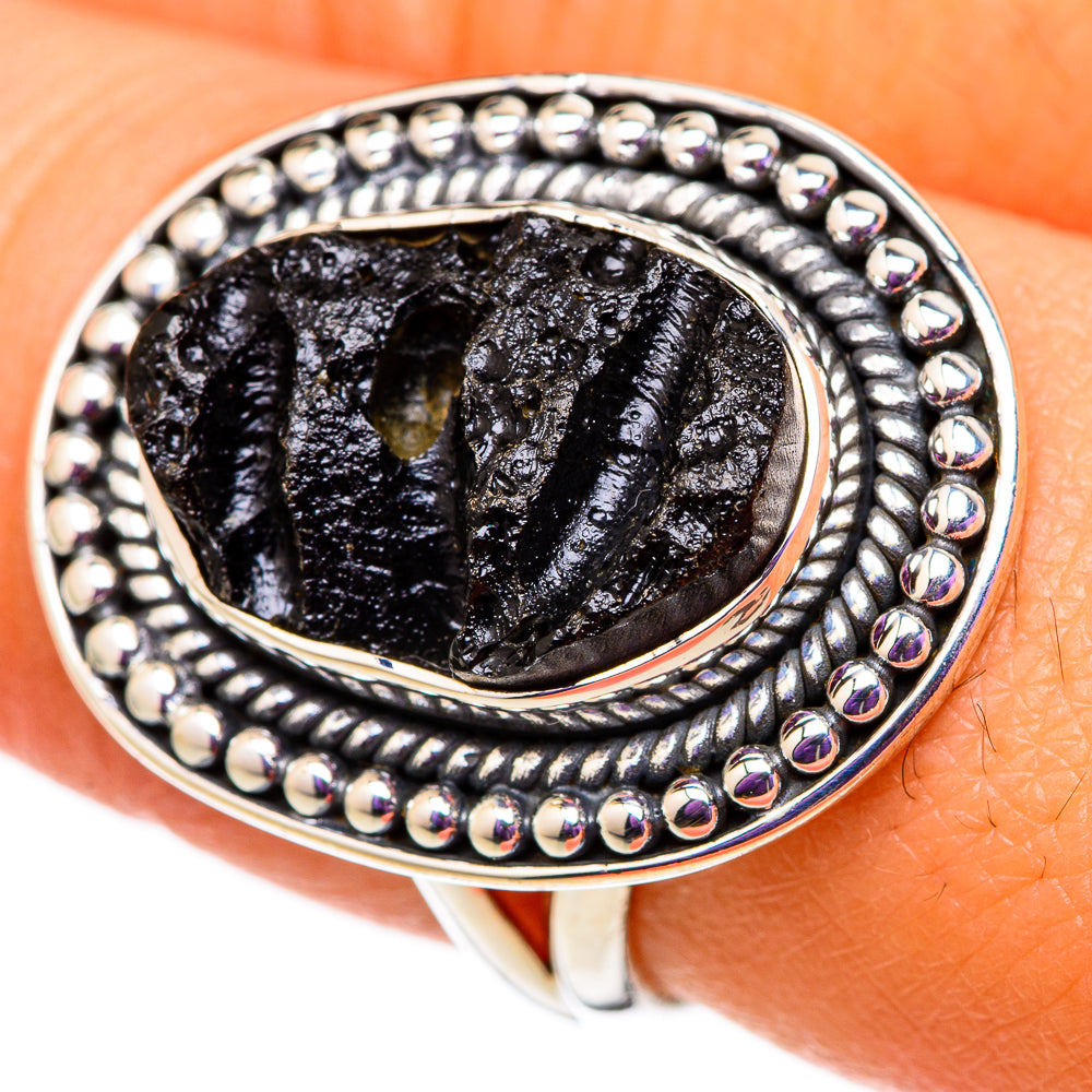 Tektite Rings handcrafted by Ana Silver Co - RING105797