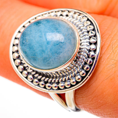 Aquamarine Rings handcrafted by Ana Silver Co - RING105801