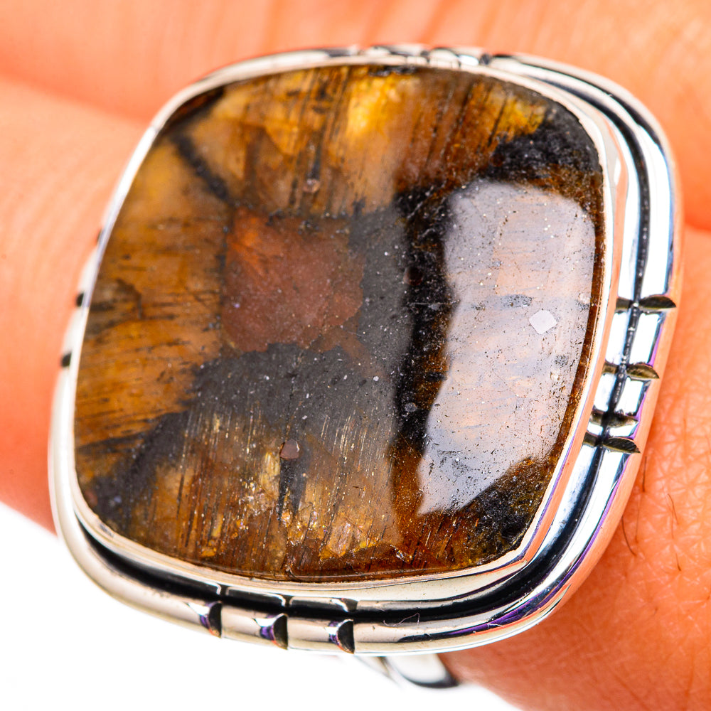 Chiastolite Rings handcrafted by Ana Silver Co - RING105818