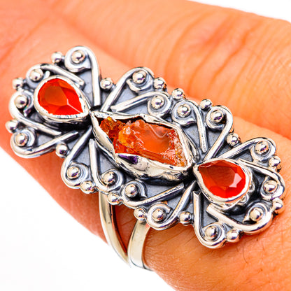 Carnelian Rings handcrafted by Ana Silver Co - RING105819