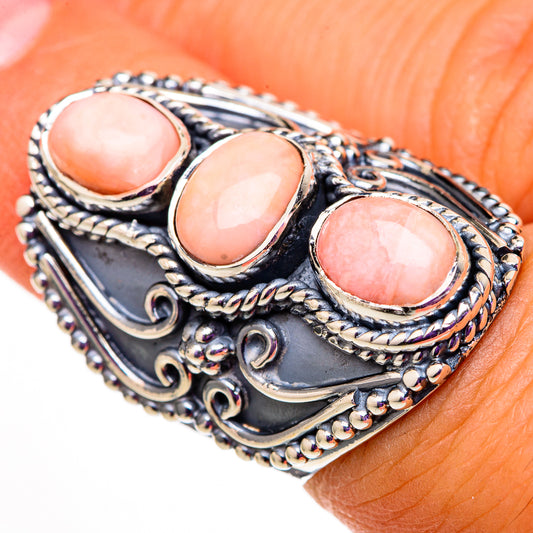 Pink Opal Rings handcrafted by Ana Silver Co - RING105824