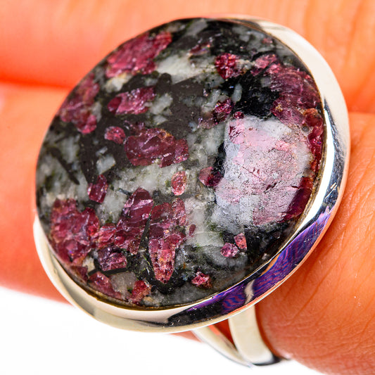 Russian Eudialyte Rings handcrafted by Ana Silver Co - RING105825