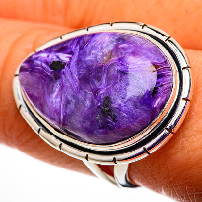 Charoite Rings handcrafted by Ana Silver Co - RING105832