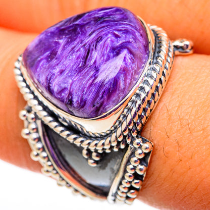 Charoite Rings handcrafted by Ana Silver Co - RING105835