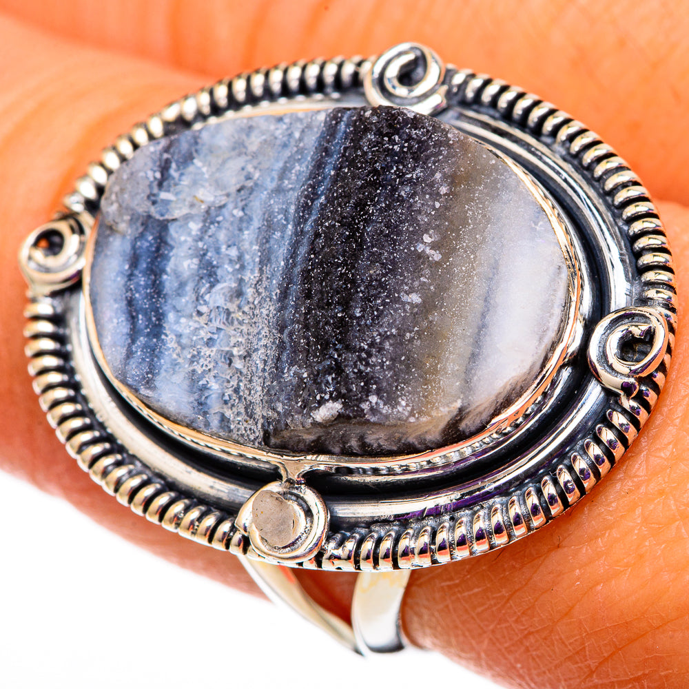 Desert Druzy Rings handcrafted by Ana Silver Co - RING105845
