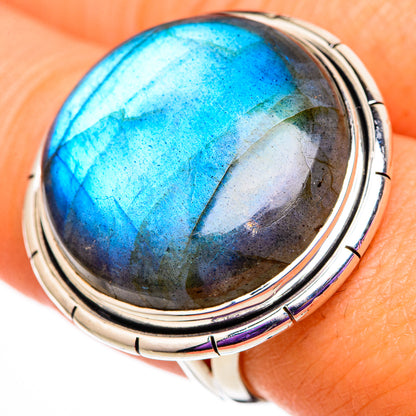 Labradorite Rings handcrafted by Ana Silver Co - RING105853