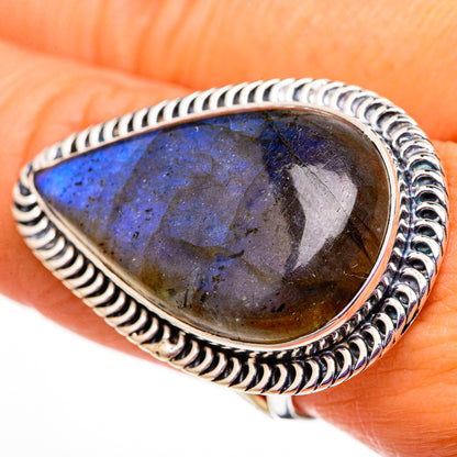 Labradorite Rings handcrafted by Ana Silver Co - RING105856
