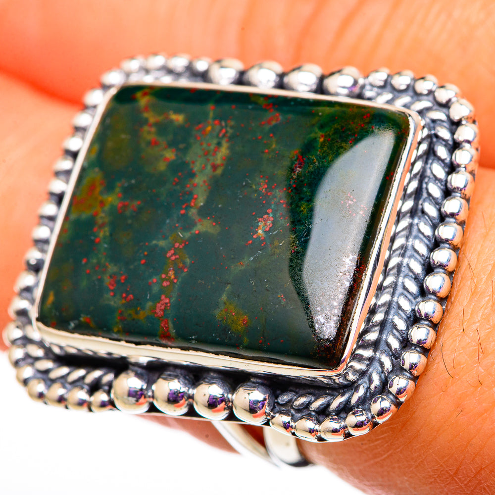 Bloodstone Rings handcrafted by Ana Silver Co - RING105901