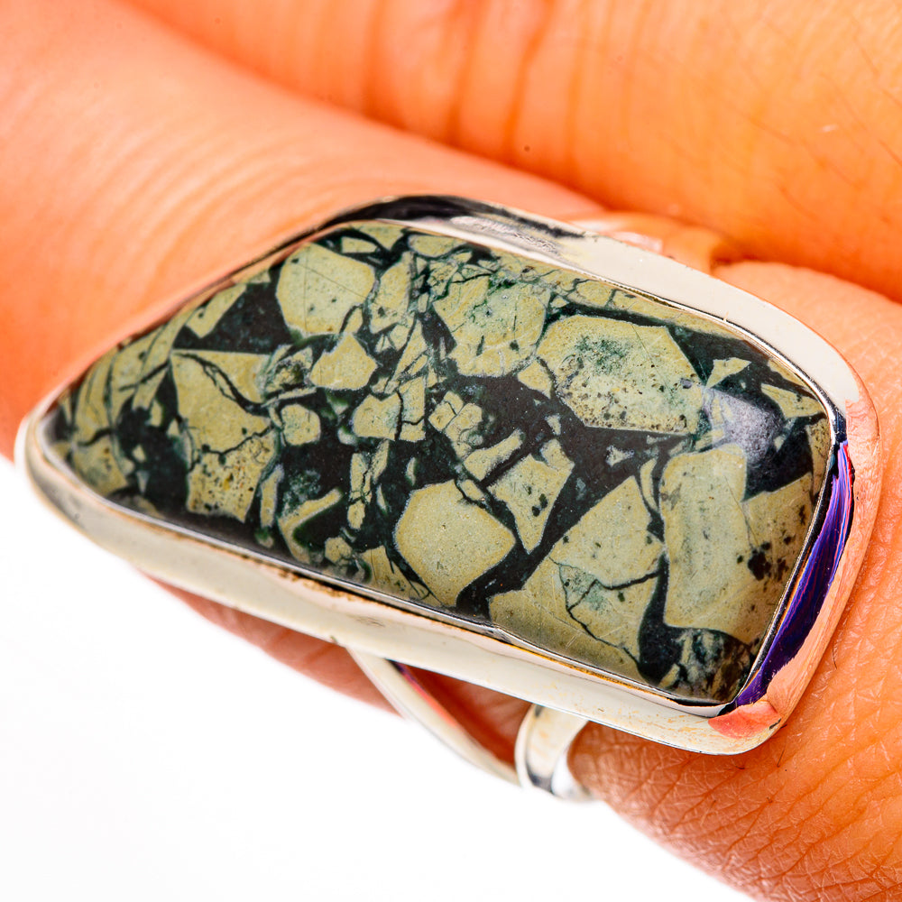Brecciated Green Jasper Rings handcrafted by Ana Silver Co - RING105902