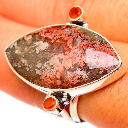 Ocean Jasper, Carnelian Rings handcrafted by Ana Silver Co - RING105908