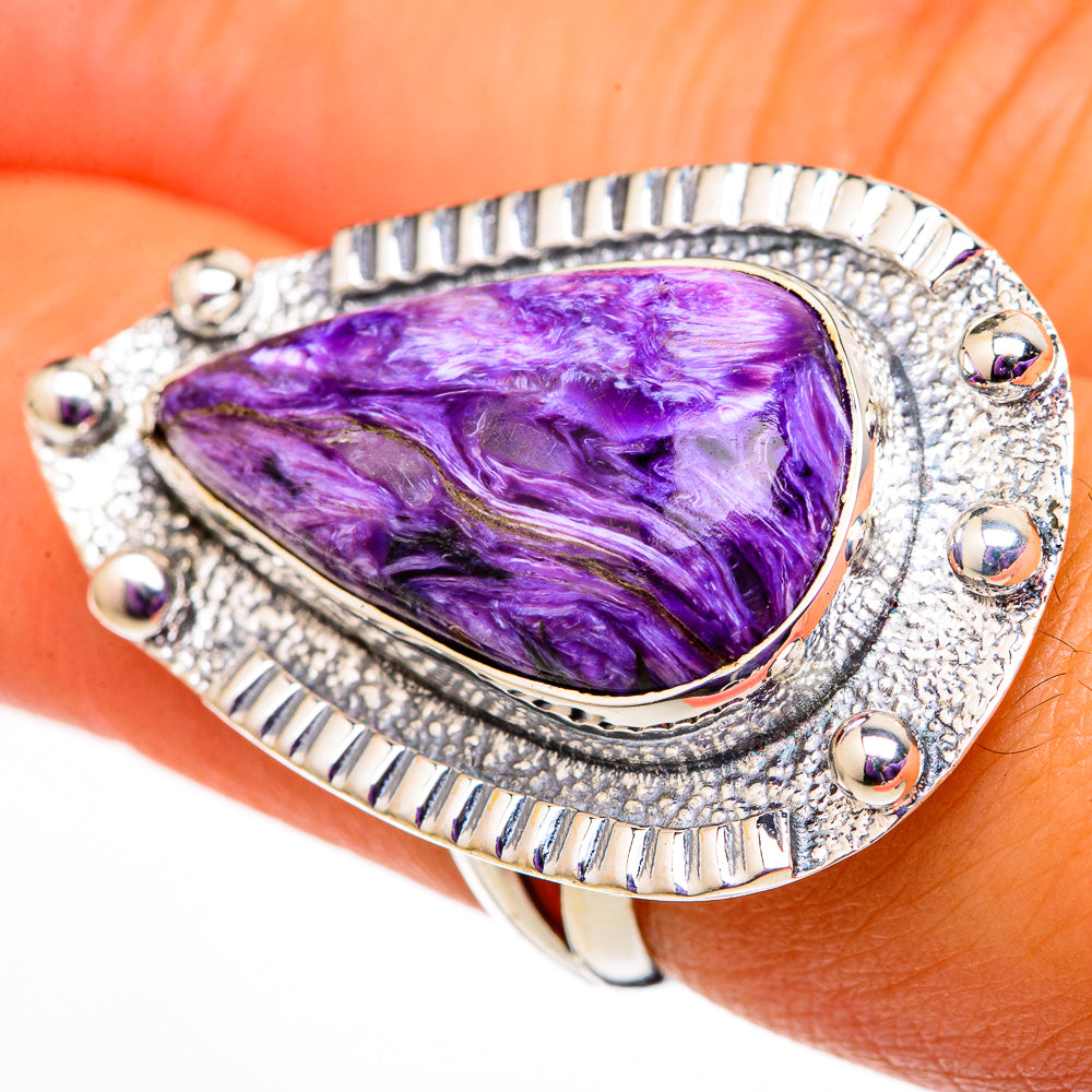 Charoite Rings handcrafted by Ana Silver Co - RING105914