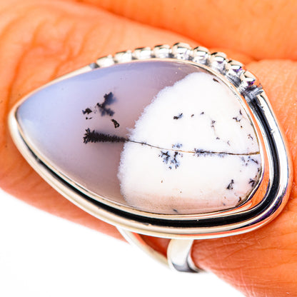 Dendritic Opal Rings handcrafted by Ana Silver Co - RING105923