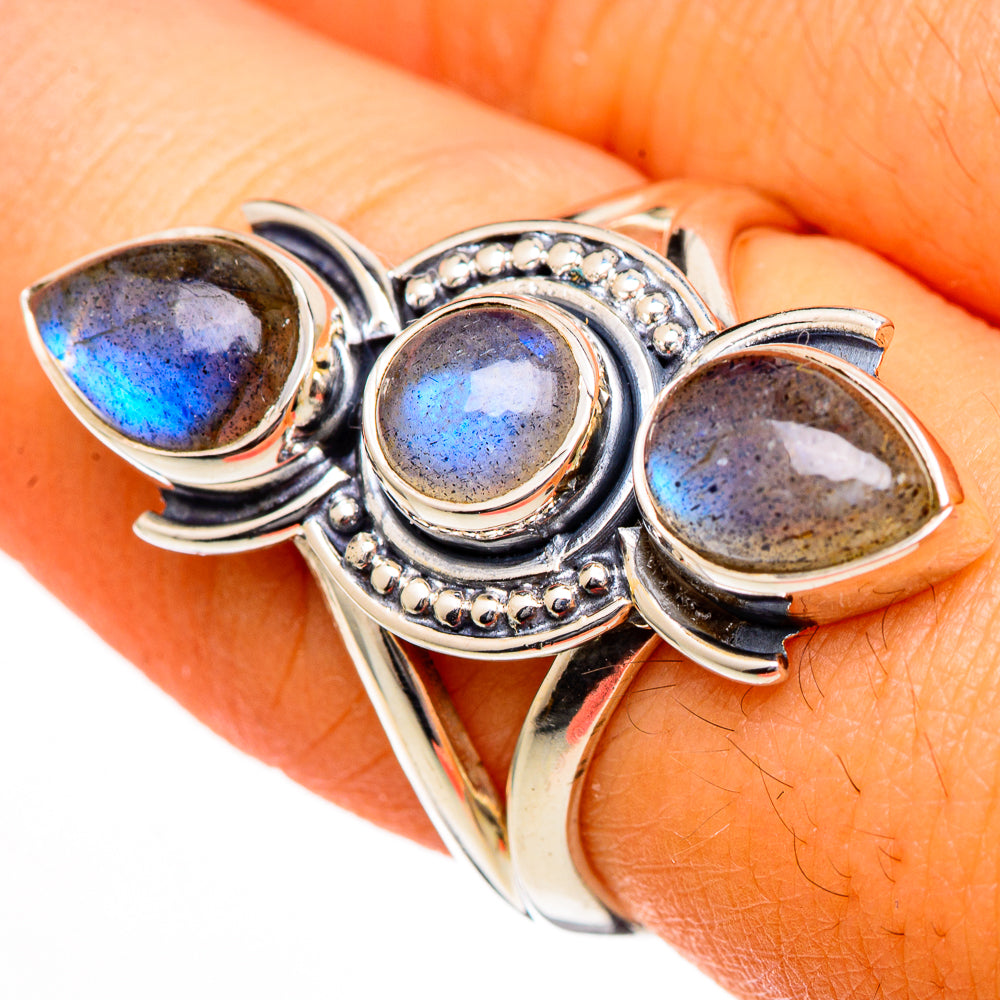 Labradorite Rings handcrafted by Ana Silver Co - RING105928