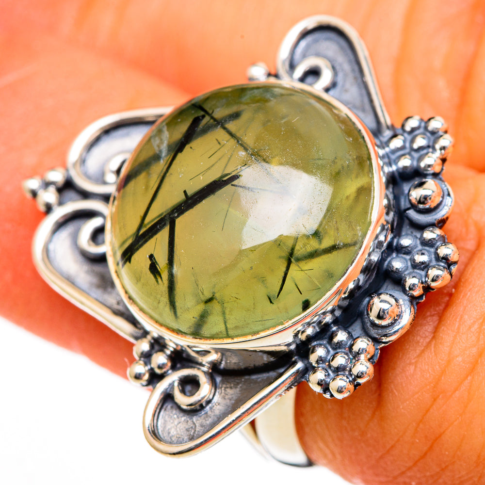 Prehnite Rings handcrafted by Ana Silver Co - RING105935
