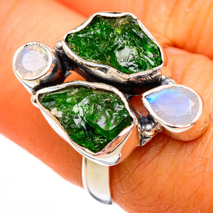 Chrome Diopside Rings handcrafted by Ana Silver Co - RING105938