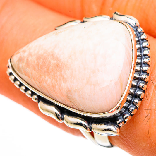 Scolecite Rings handcrafted by Ana Silver Co - RING105945