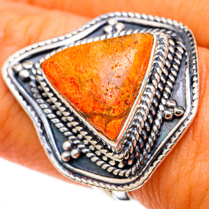 Sponge Coral Rings handcrafted by Ana Silver Co - RING105946