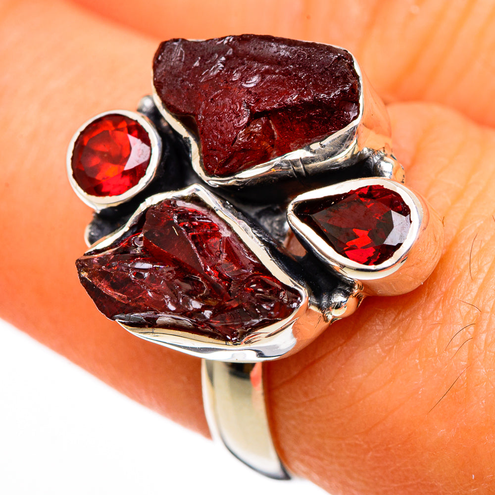 Garnet Rings handcrafted by Ana Silver Co - RING105950