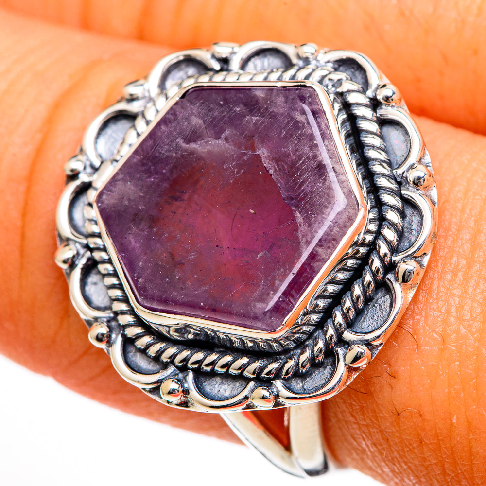 Star Amethyst Rings handcrafted by Ana Silver Co - RING105952