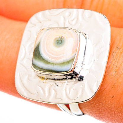 Ocean Jasper Rings handcrafted by Ana Silver Co - RING105962