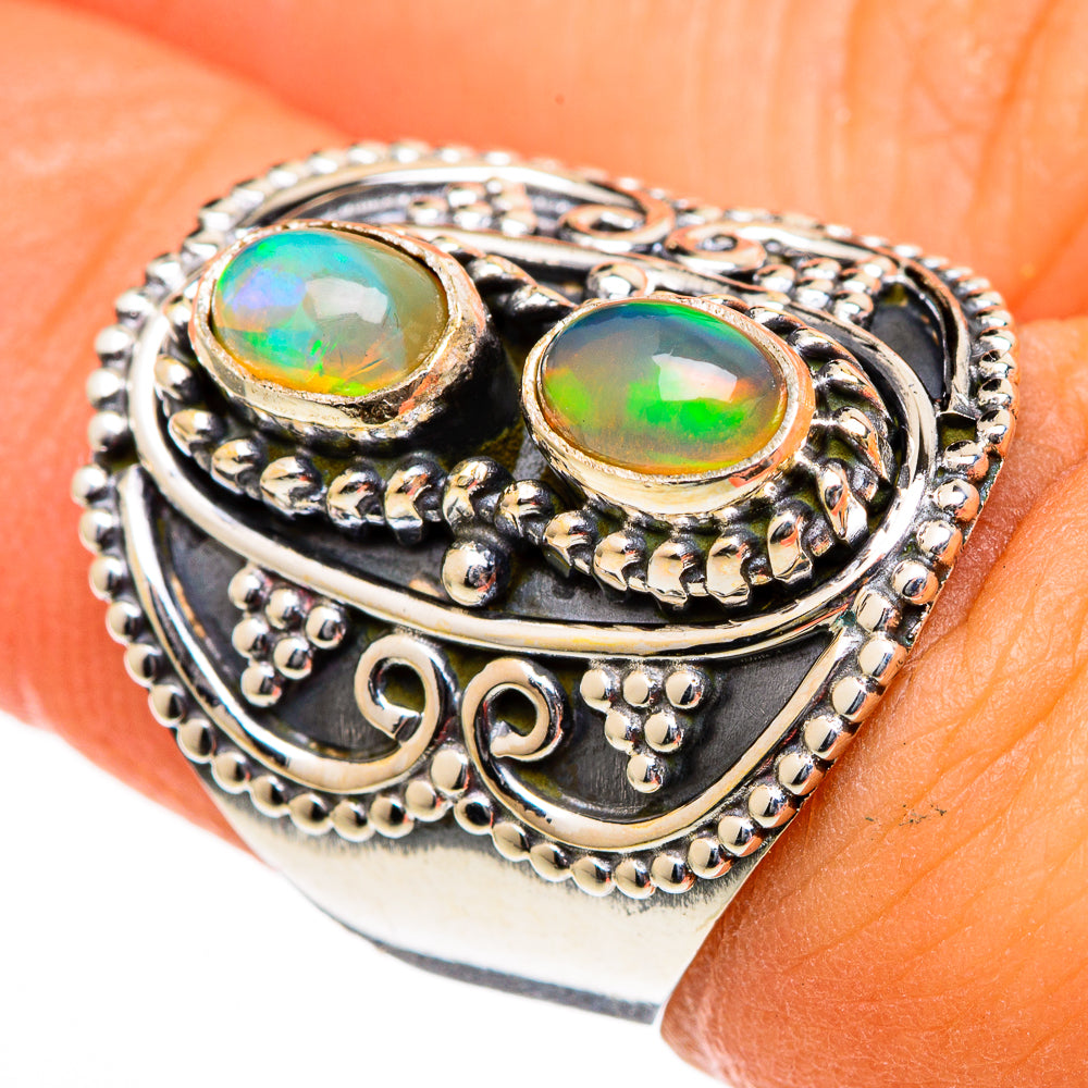 Ethiopian Opal Rings handcrafted by Ana Silver Co - RING105965