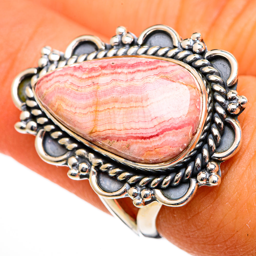 Rhodochrosite Rings handcrafted by Ana Silver Co - RING105988