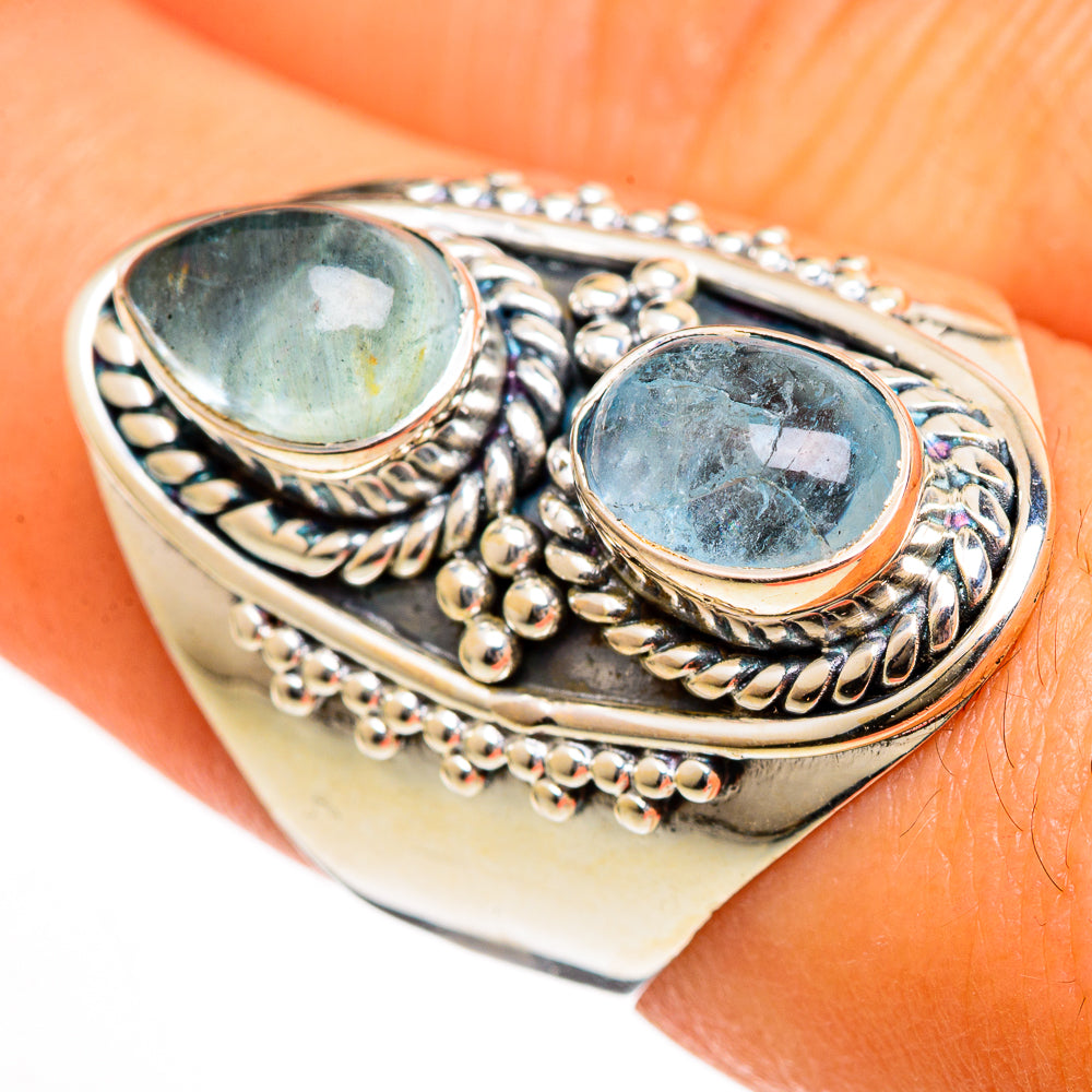 Aquamarine Rings handcrafted by Ana Silver Co - RING106007