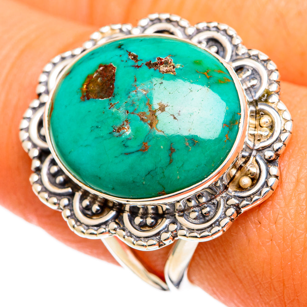 Chrysocolla Rings handcrafted by Ana Silver Co - RING106013