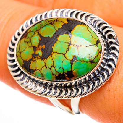 Tibetan Turquoise Rings handcrafted by Ana Silver Co - RING106014