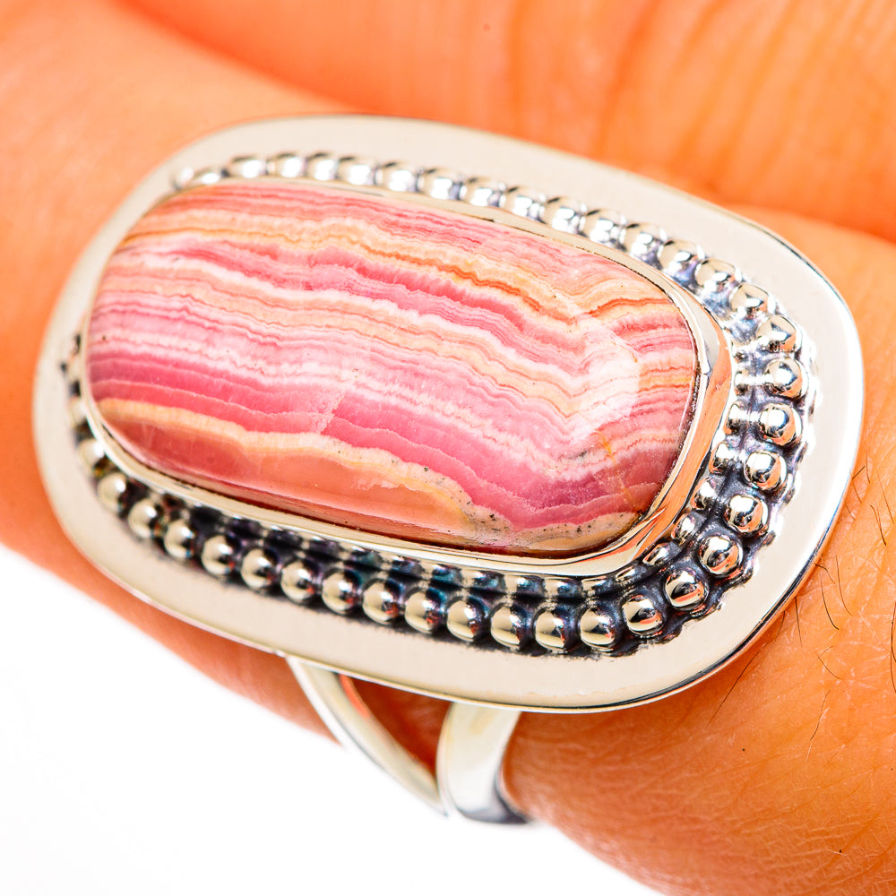 Rhodochrosite Rings handcrafted by Ana Silver Co - RING106026