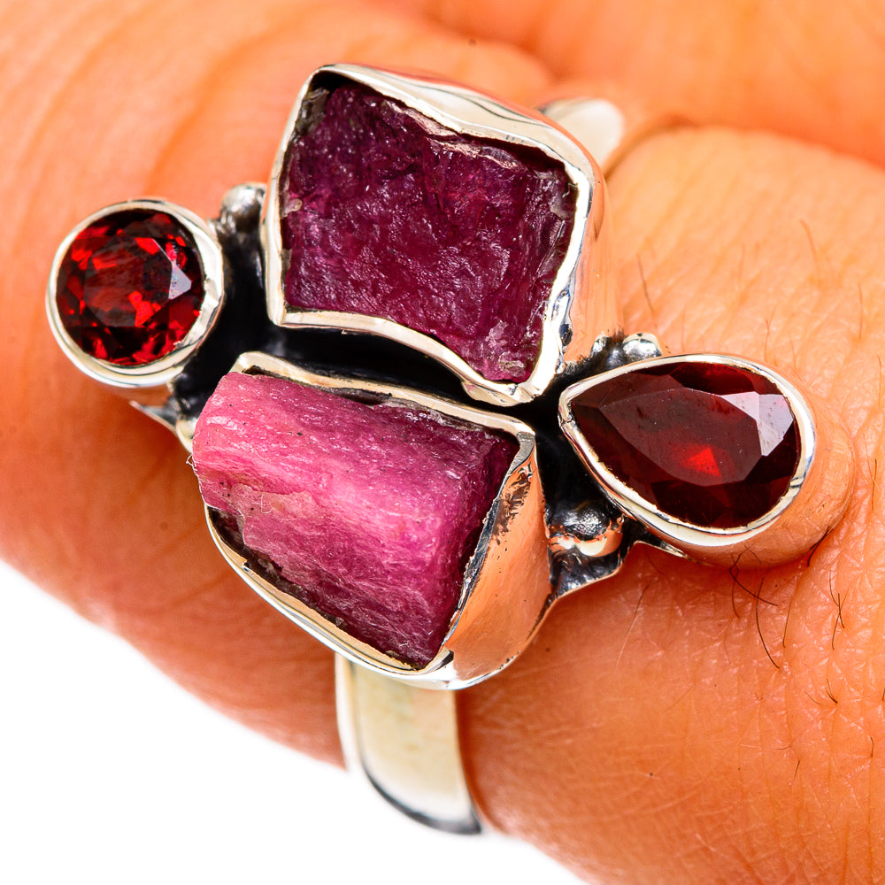 Garnet Rings handcrafted by Ana Silver Co - RING106027