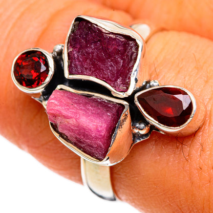 Garnet Rings handcrafted by Ana Silver Co - RING106027