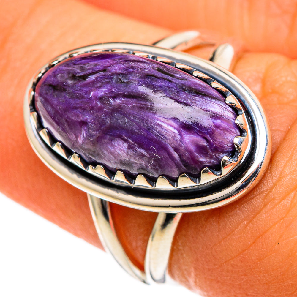 Charoite Rings handcrafted by Ana Silver Co - RING106030