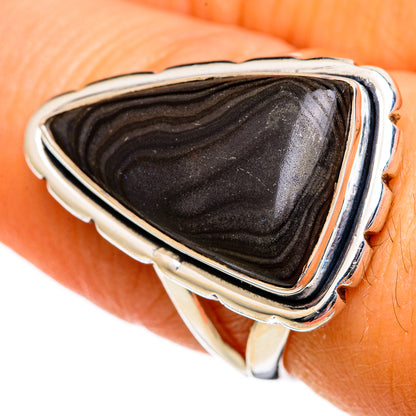 Psilomelane Rings handcrafted by Ana Silver Co - RING106035