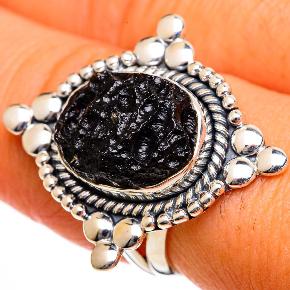 Tektite Rings handcrafted by Ana Silver Co - RING106037
