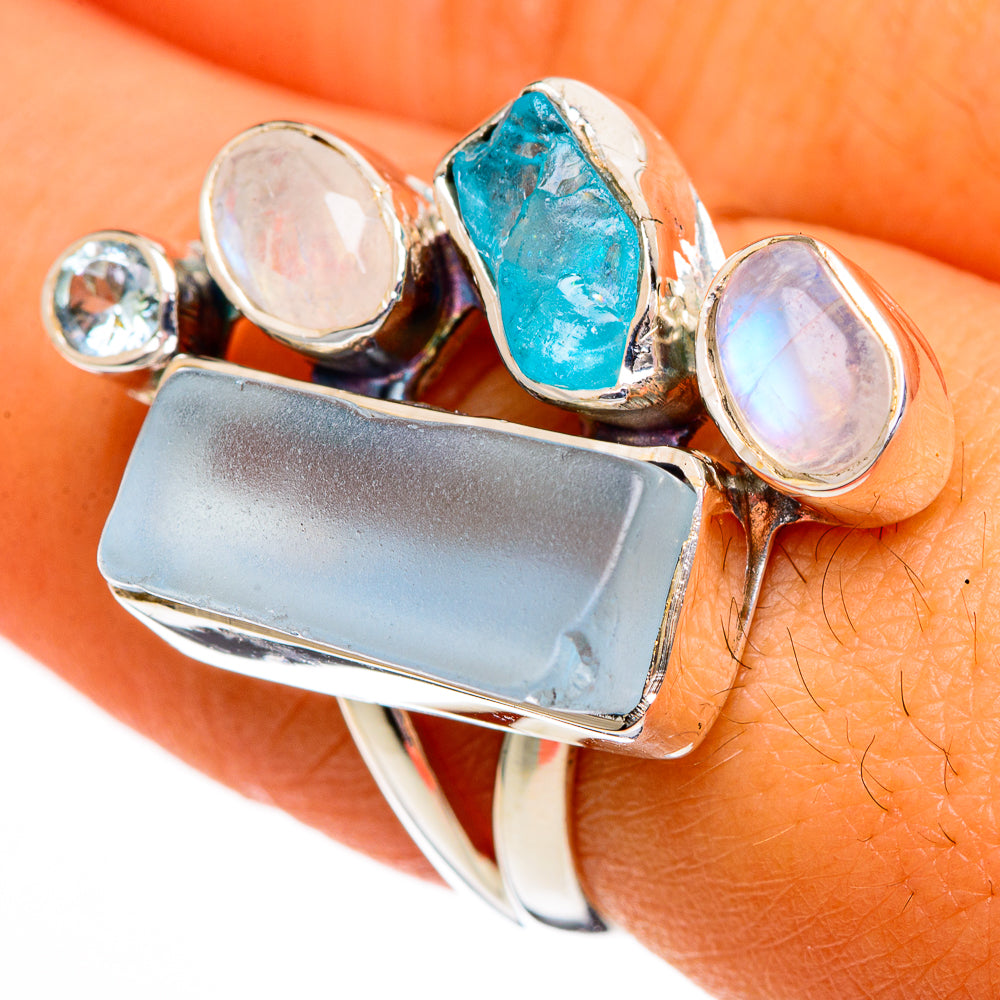 Aquamarine Rings handcrafted by Ana Silver Co - RING106046