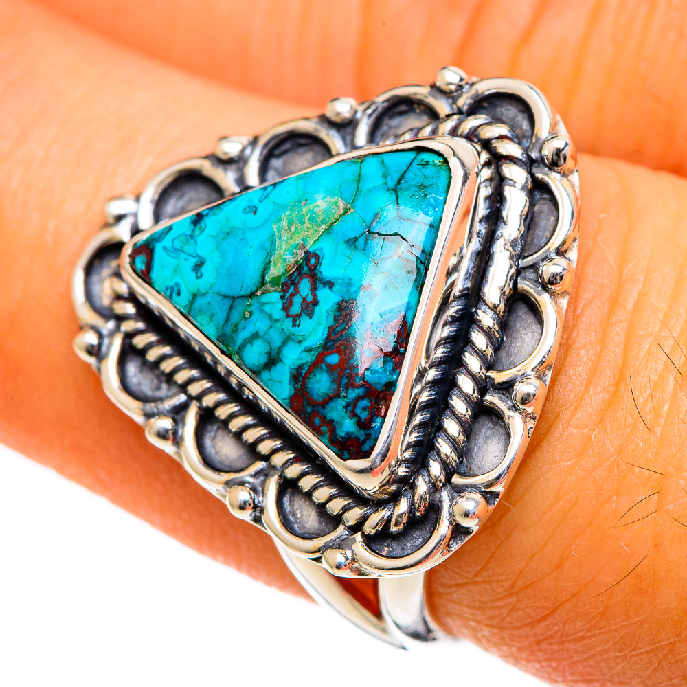 Shattuckite Rings handcrafted by Ana Silver Co - RING106047