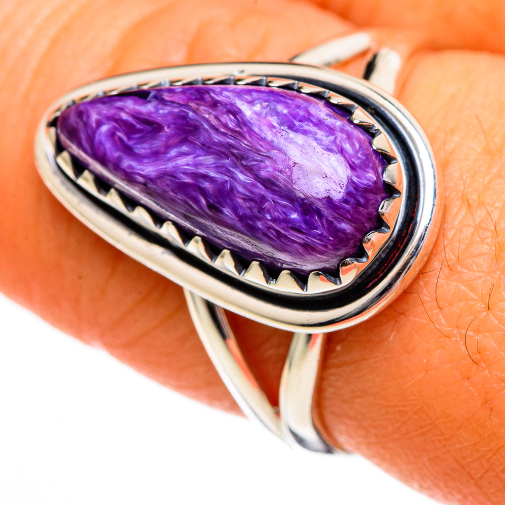Charoite Rings handcrafted by Ana Silver Co - RING106065
