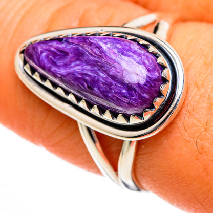 Charoite Rings handcrafted by Ana Silver Co - RING106065