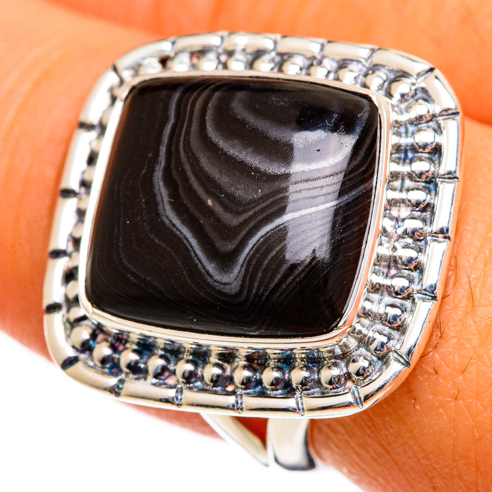 Psilomelane Rings handcrafted by Ana Silver Co - RING106069