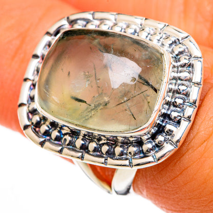 Prehnite Rings handcrafted by Ana Silver Co - RING106087