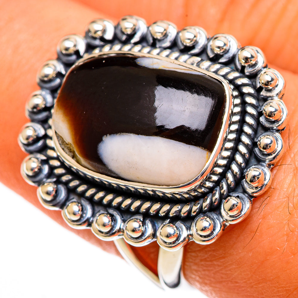 Peanut Wood Jasper Rings handcrafted by Ana Silver Co - RING106093