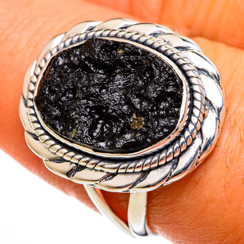 Tektite Rings handcrafted by Ana Silver Co - RING106101