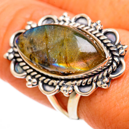 Labradorite Rings handcrafted by Ana Silver Co - RING106108