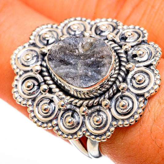 Desert Druzy Rings handcrafted by Ana Silver Co - RING106109
