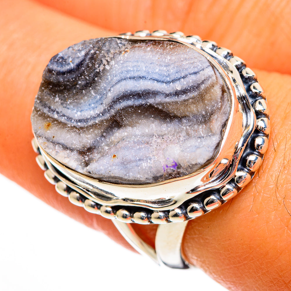Desert Druzy Rings handcrafted by Ana Silver Co - RING106110