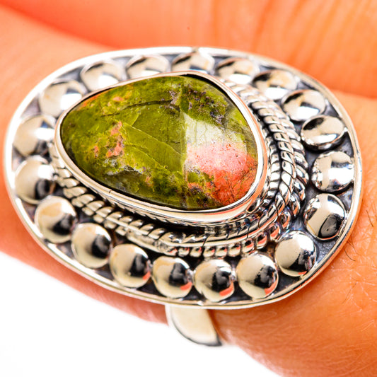 Unakite Rings handcrafted by Ana Silver Co - RING106122