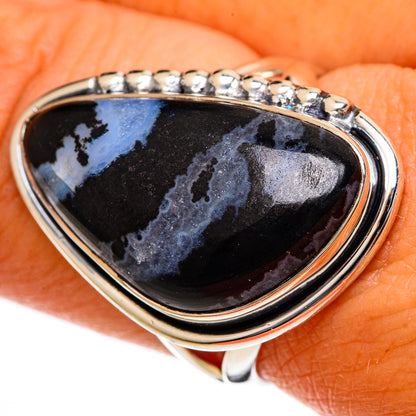 Gabbro Stone Rings handcrafted by Ana Silver Co - RING106134