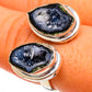 Coconut Geode Druzy Rings handcrafted by Ana Silver Co - RING106135