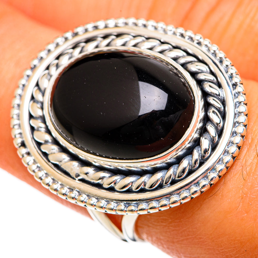 Black Onyx Rings handcrafted by Ana Silver Co - RING106141